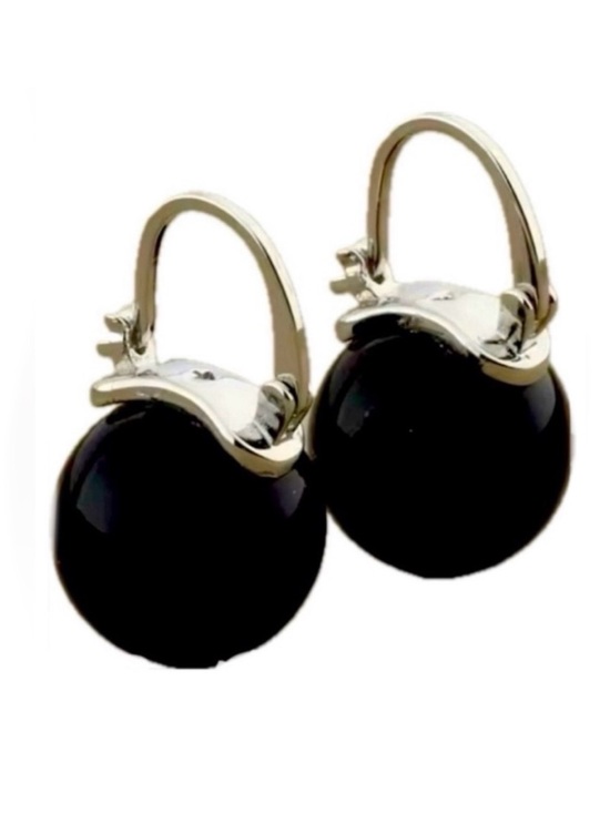 kate spade Jewelry - KATE SPADE NEW YORK ♠️ jet black pearl drop earrings